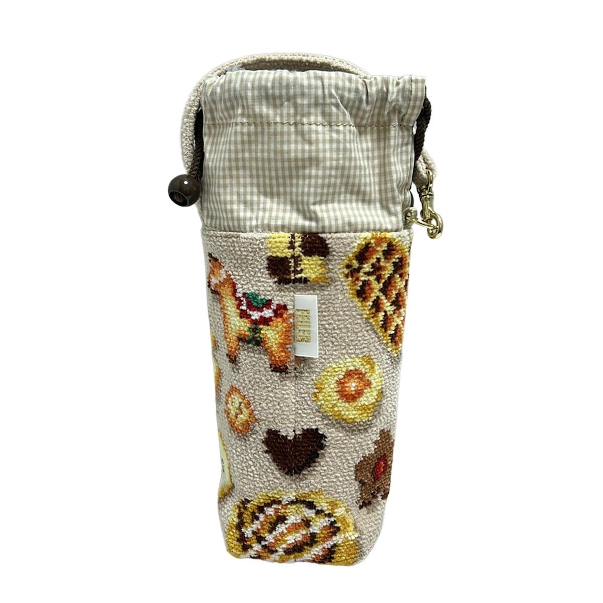 FEILER フェイラー 小物入れ - ベージュ×イエロー×マルチ ボトルホルダー フィーカタイム クッキー