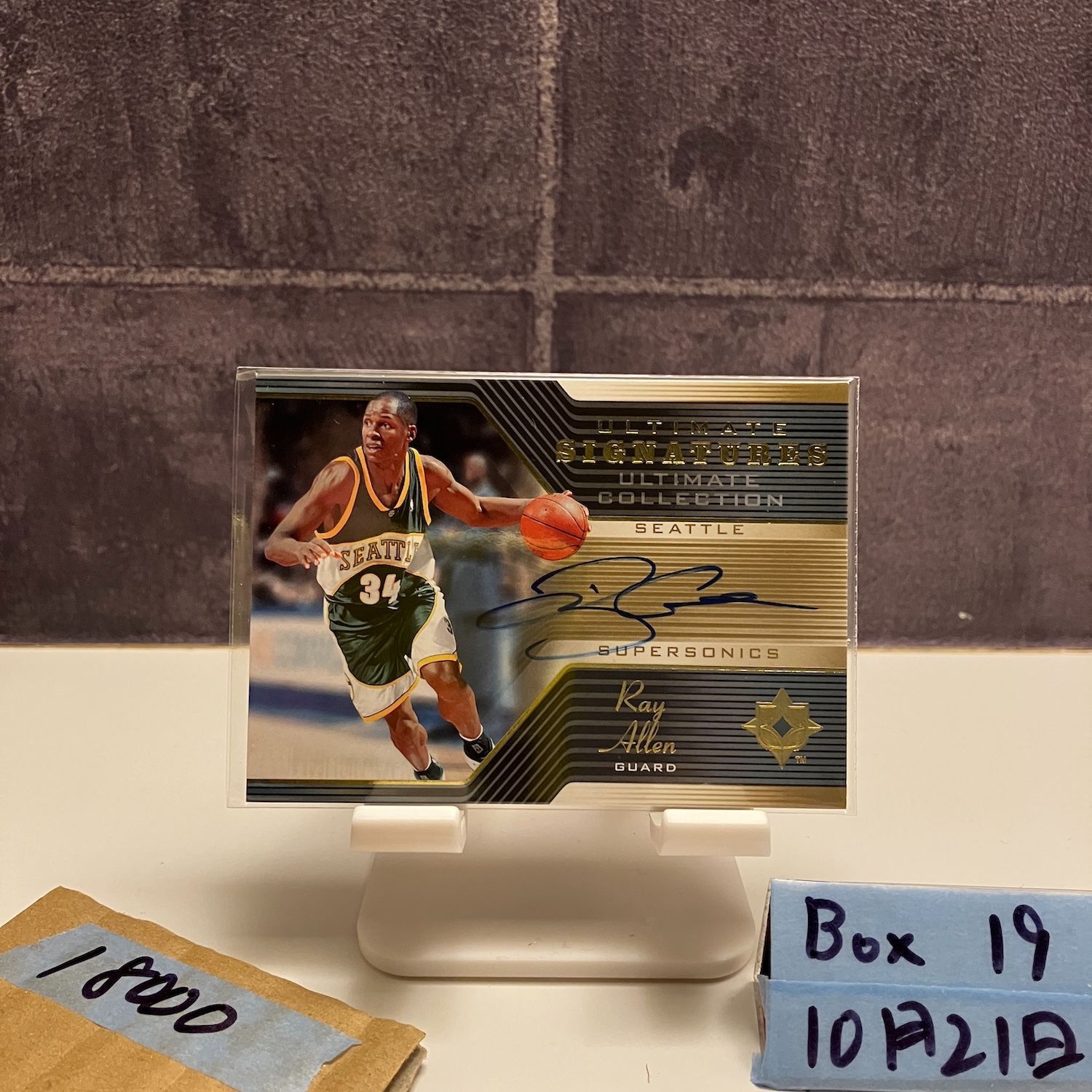 2004-05 Upper Deck Ultimate Collection Ray Allen 直筆サインカード Seattle SuperSonics カード