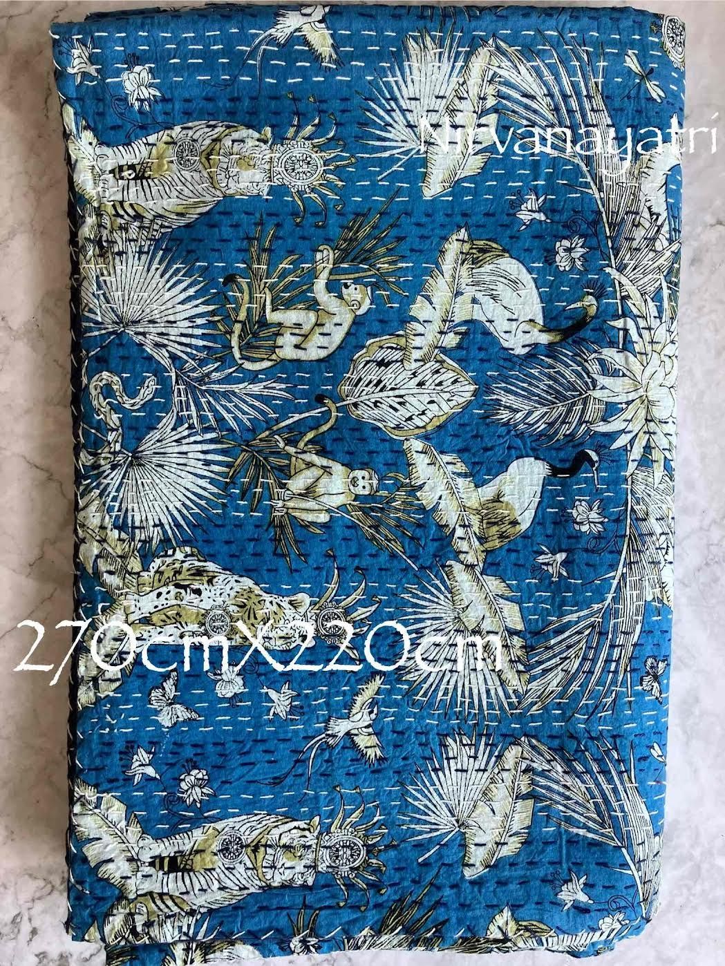 カンタキルト マルチカバー 92 Blue Tiger King