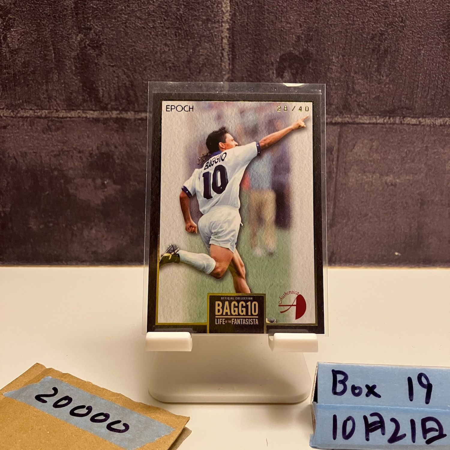 2016 EPOCH ロベルトバッジョ Roberto Baggio 28/40 イタリア代表 Life