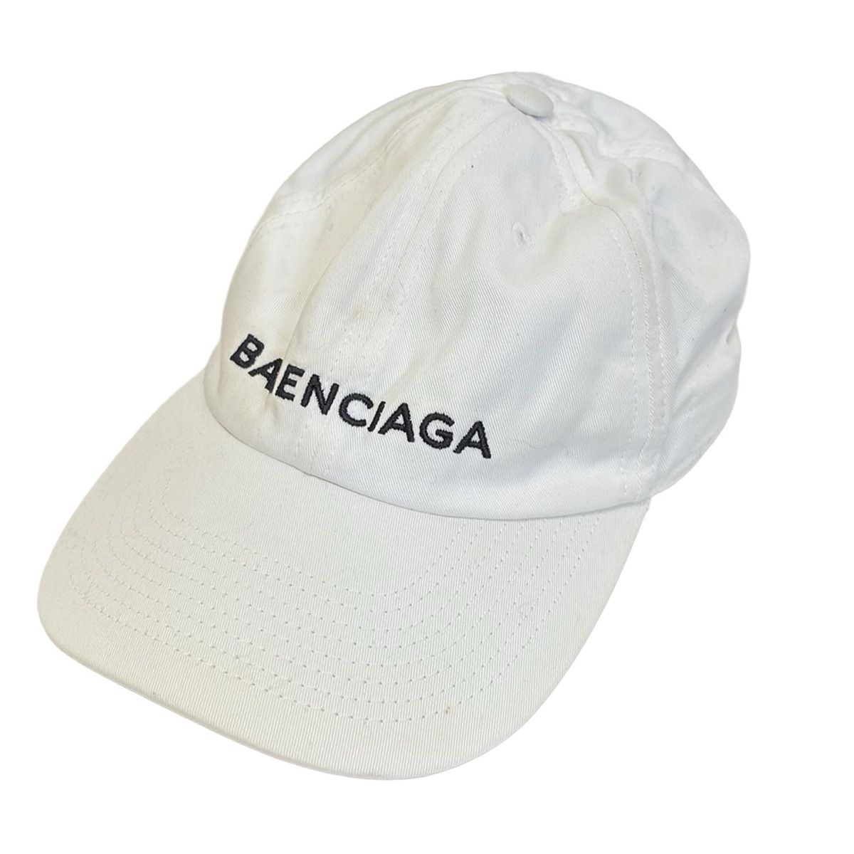 BALENCIAGA(バレンシアガ) キャップ 58 - 白×黒 コットン - メルカリ