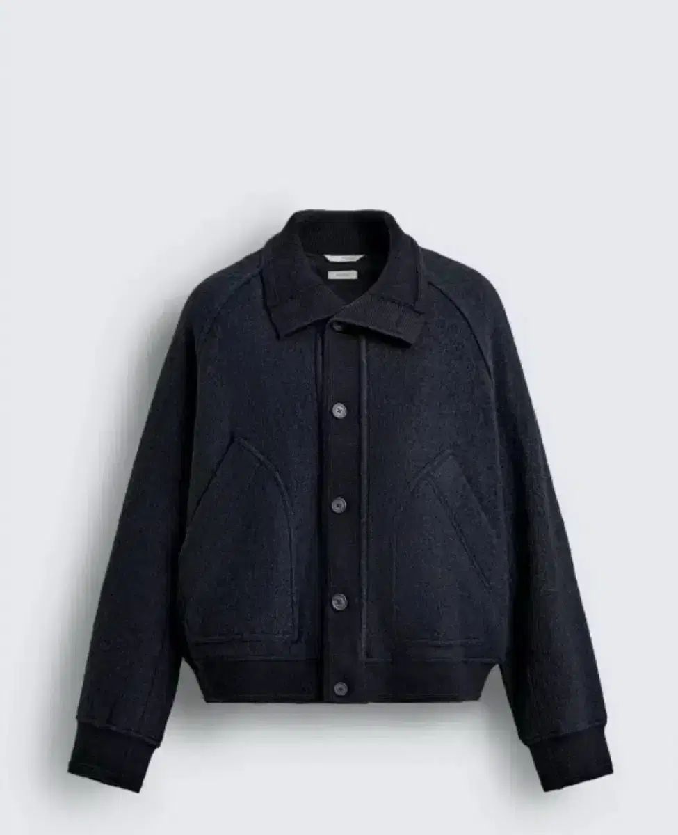 ザラ コンビ リー ジャケット ネイビー L