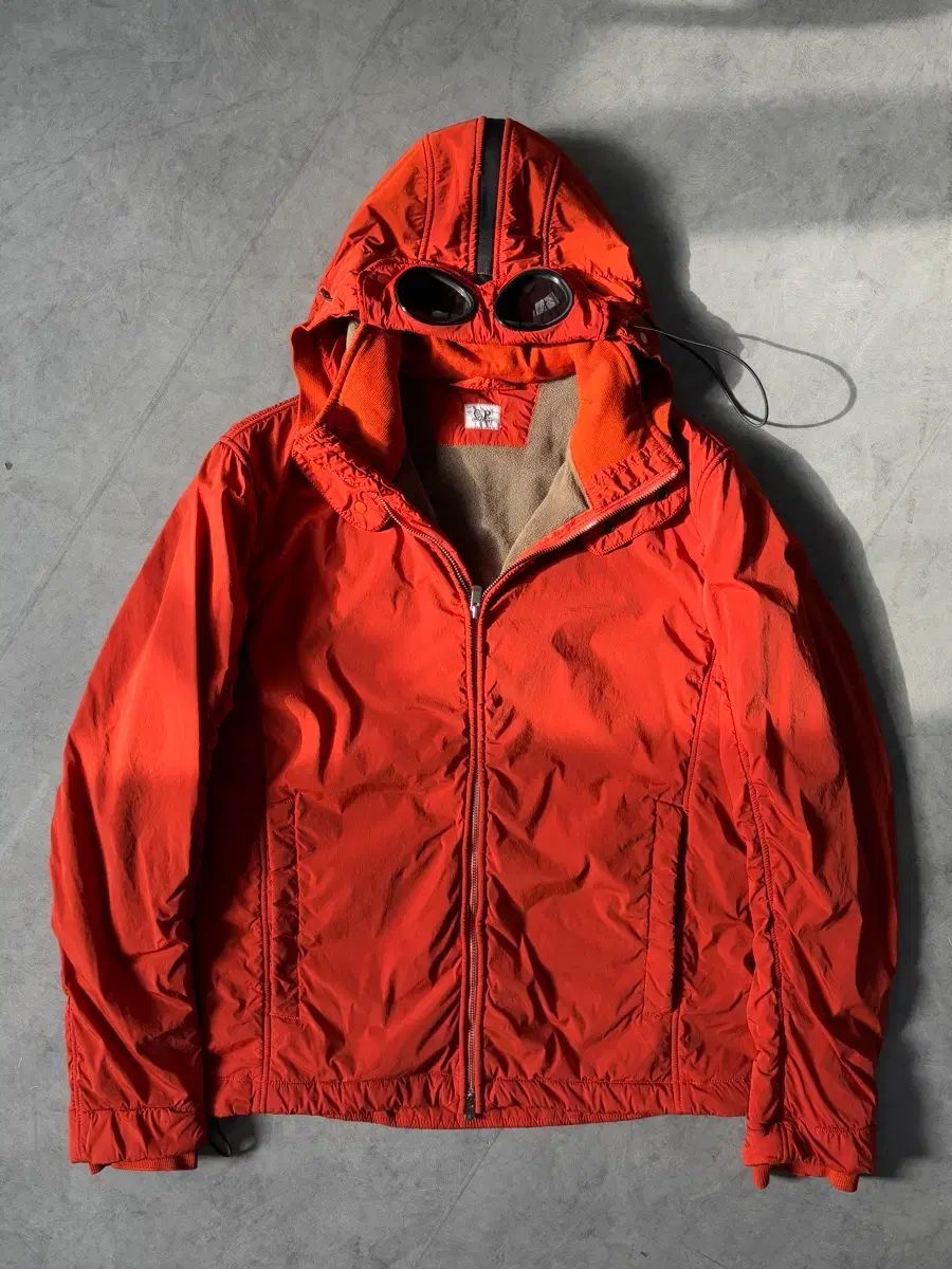 C.P. COMPANY 14AW ナイロン シェル オレンジ フリース ゴーグル