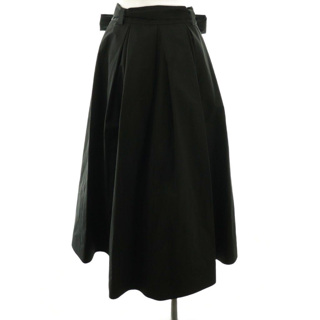 グレースクラス GRACE Class ブラックタフタオーバースカート チュール