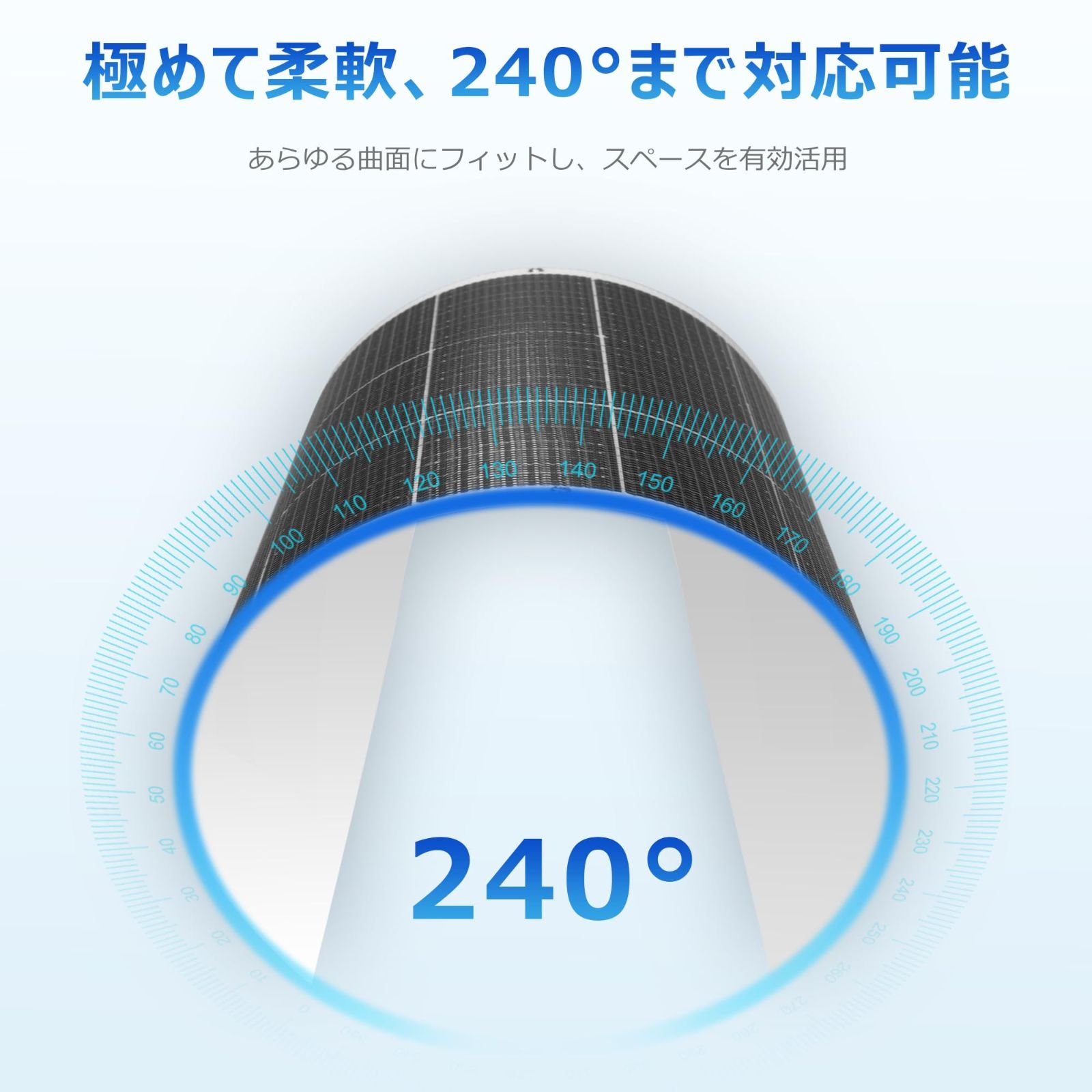 在庫処分】Nicesolar 100W フレキシブル ソーラーパネル 12V 太陽電池