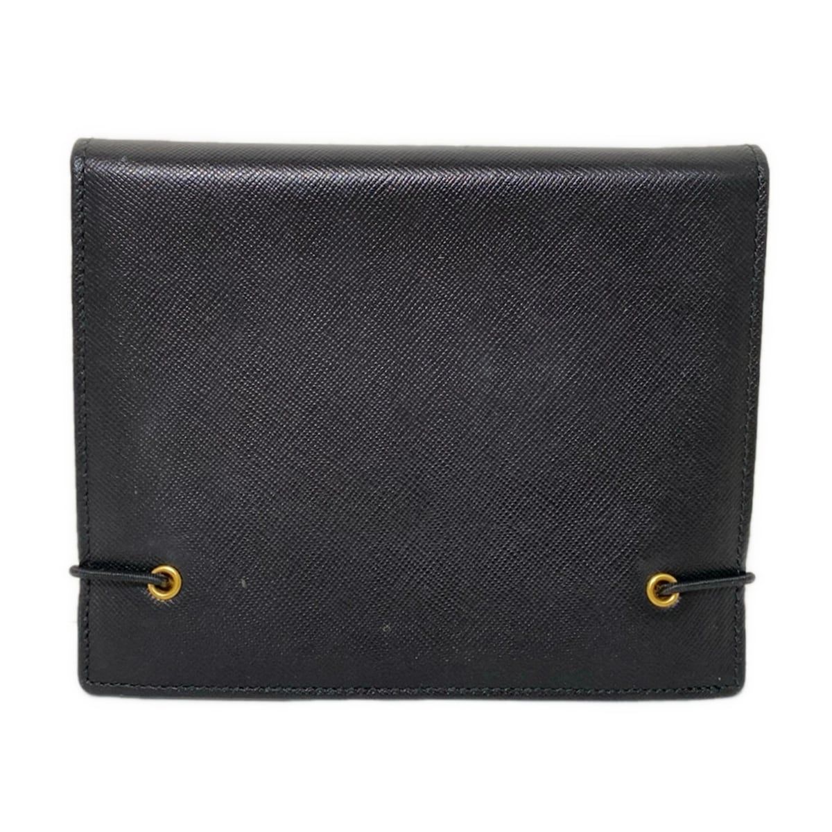 PRADA プラダ 手帳 黒 レザー