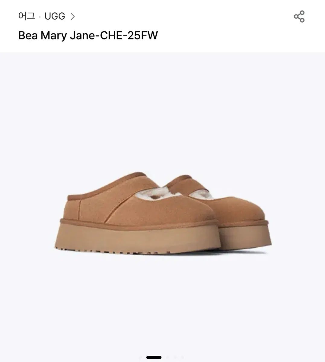 UGG ベア メリージェーン チェスナット 7 サイズ