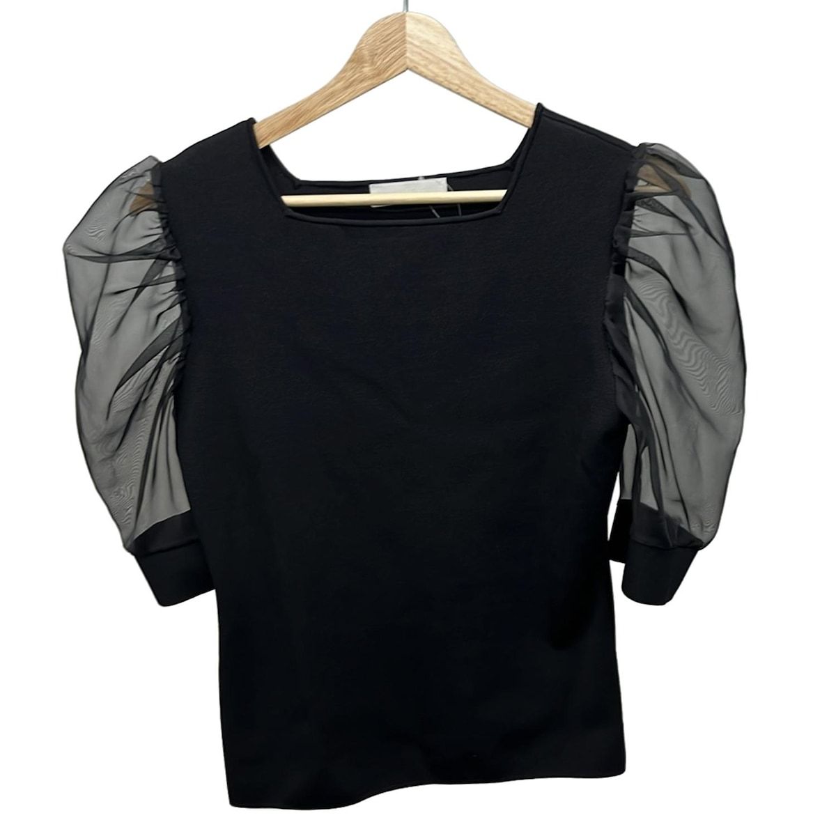 CELFORD セルフォード 半袖カットソー サイズ38 M レディース - 黒 シースルー