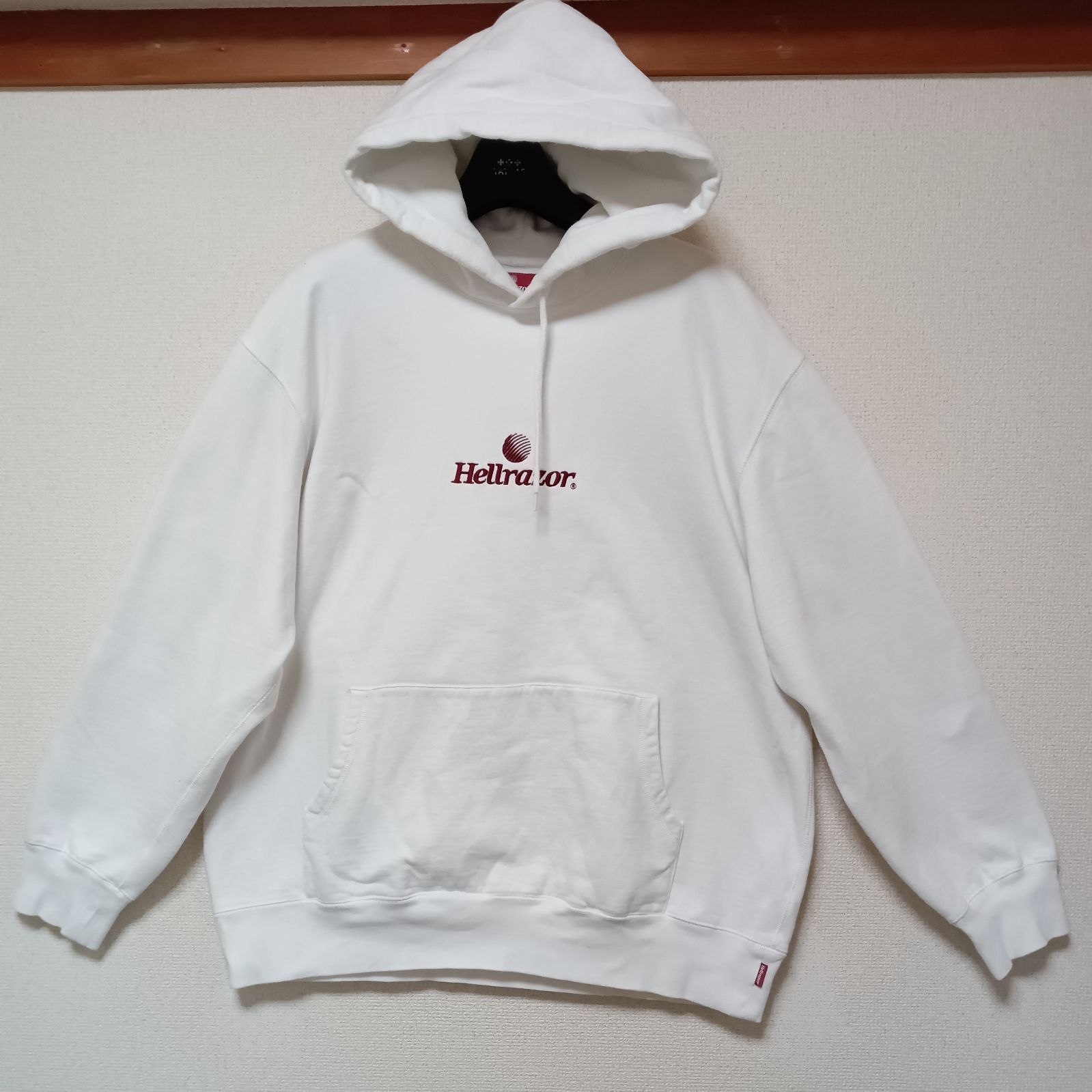 HELLRAZOR ヘルレイザーパーカーHOODIE刺繍ホワイトサイズXL - メルカリ