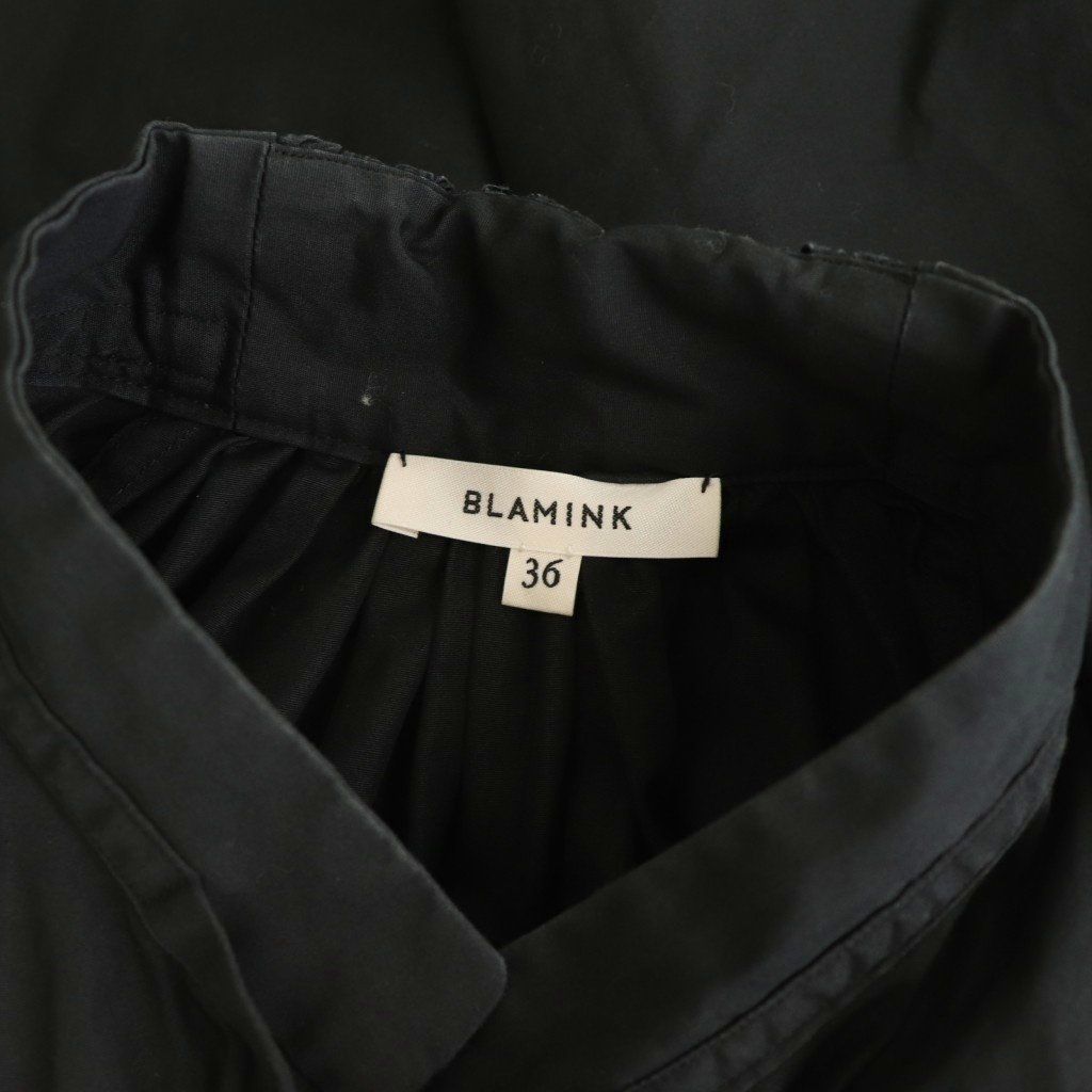 ブラミンク BLAMINK P C ショップ B/GATH STD RIBBON ブラウス 長袖