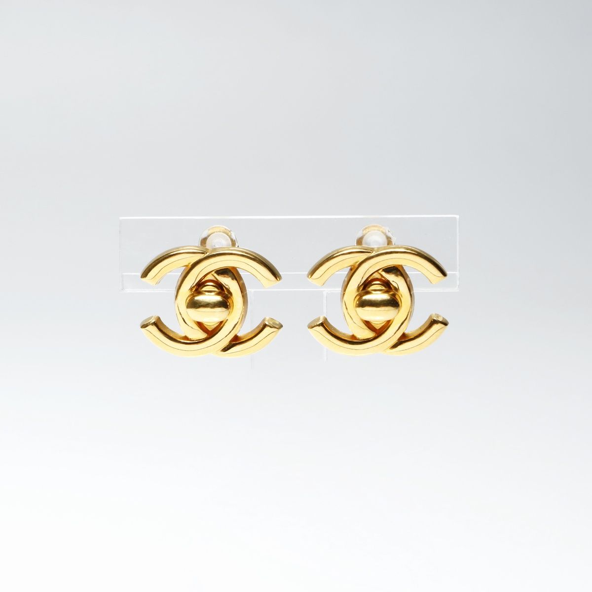 CHANEL シャネル イヤリング ターンロック ココマーク 96 P 1996