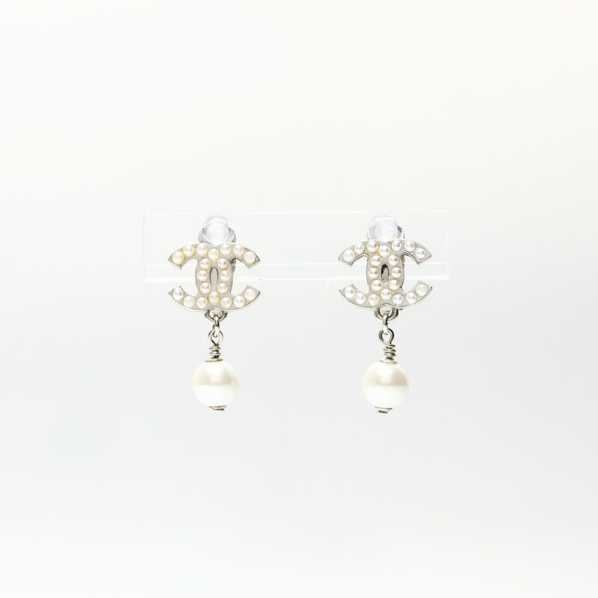 CHANEL シャネル イヤリング 05 V 2005 ココマーク パール ドロップ
