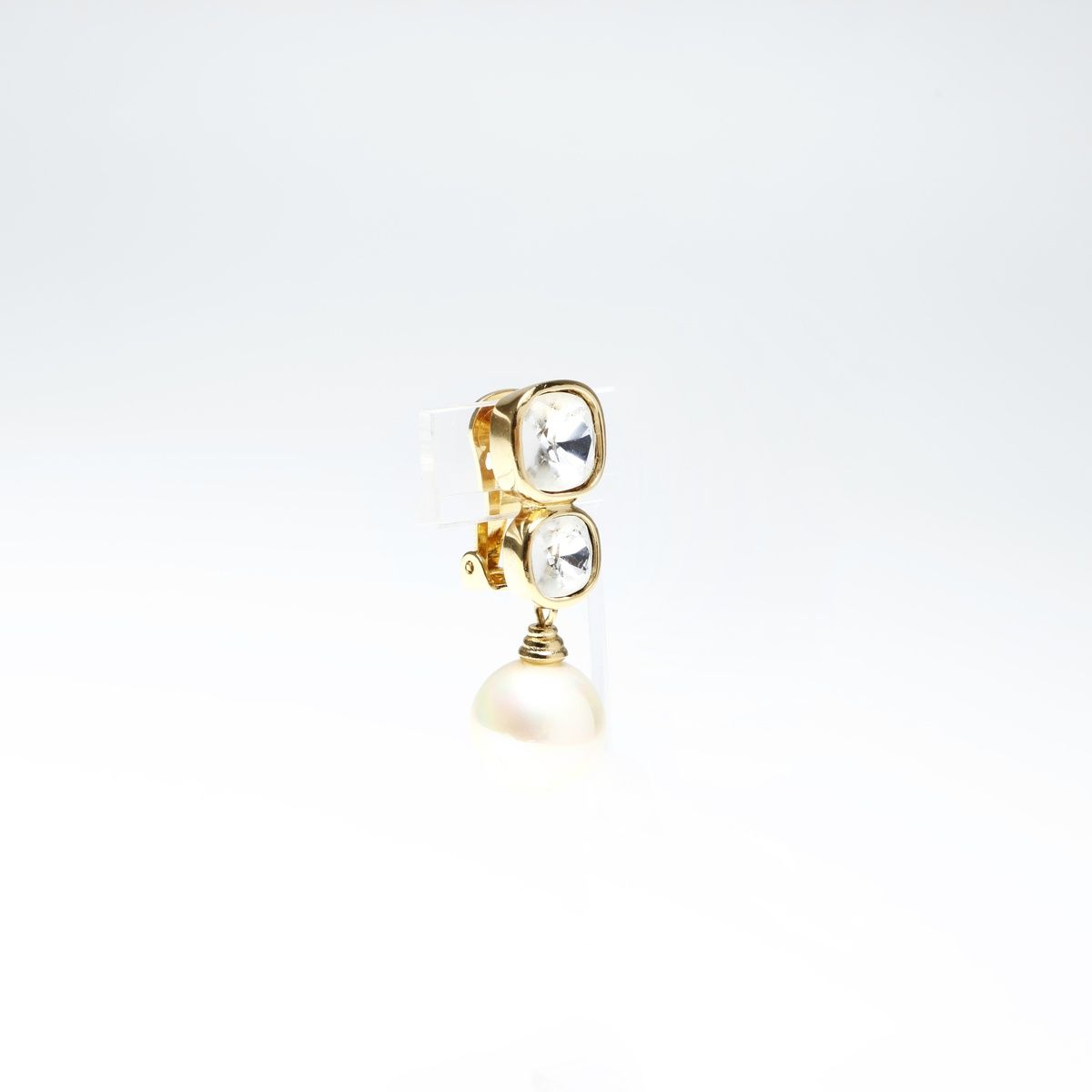  Christian Dior クリスチャンディオール イヤリング パール ラインストーン イヤリング アクセサリー