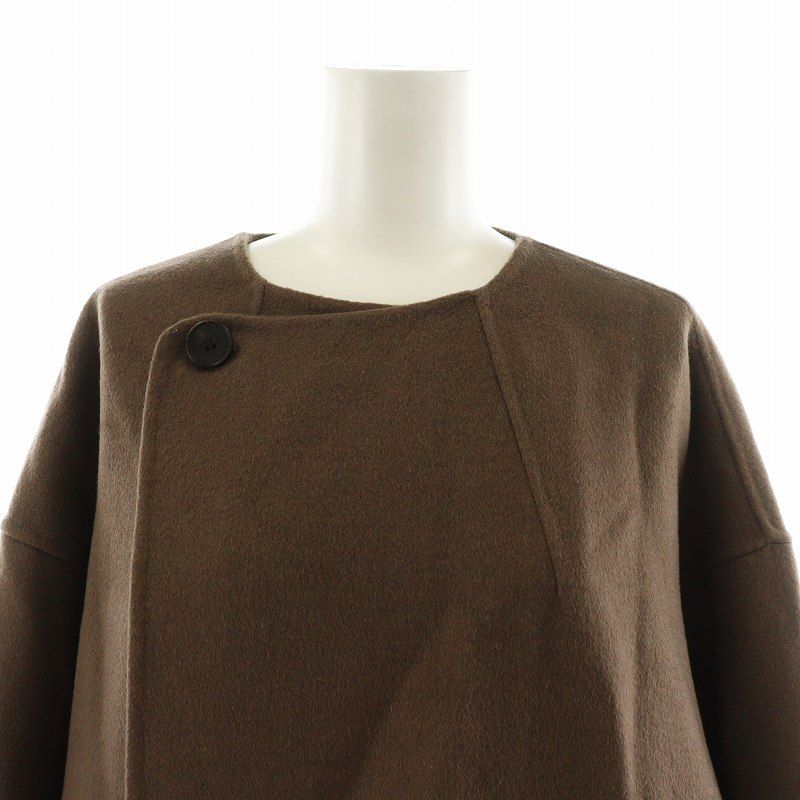 トゥデイフル TODAYFUL 22AW Stole Wool Coat ノーカラーコート ロング 
