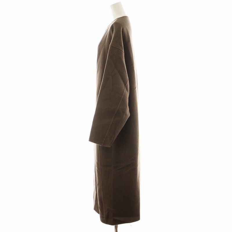トゥデイフル TODAYFUL 22AW Stole Wool Coat ノーカラーコート ロング 