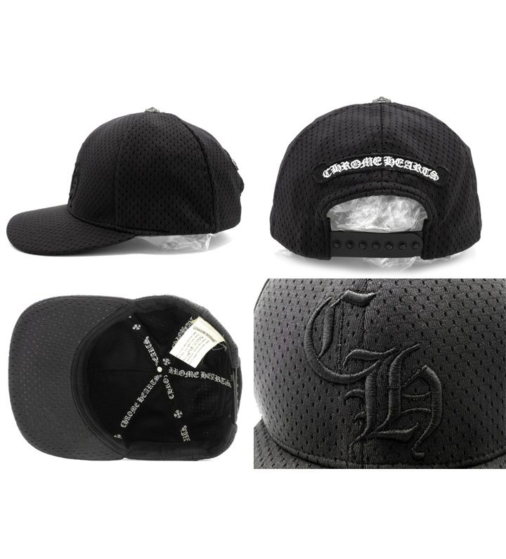 クロムハーツ CHROME HEARTS CH HAT 刺繍 メッシュ キャップ 帽子 w 25494