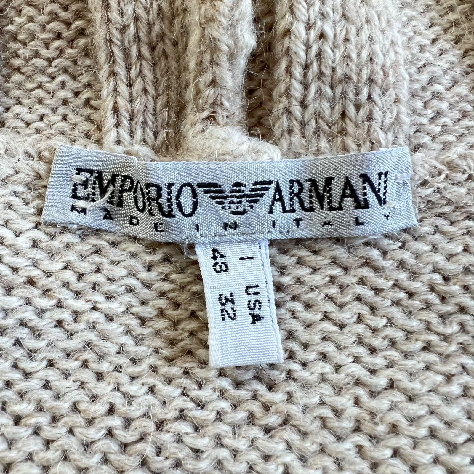EMPORIO ARMANI / エンポリオアルマーニ ロゴ総柄 アルパカ混