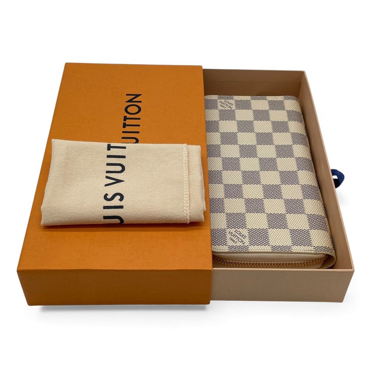 新品未使用】ルイヴィトン Louis Vuitton ダミエ アズール ジッピー 