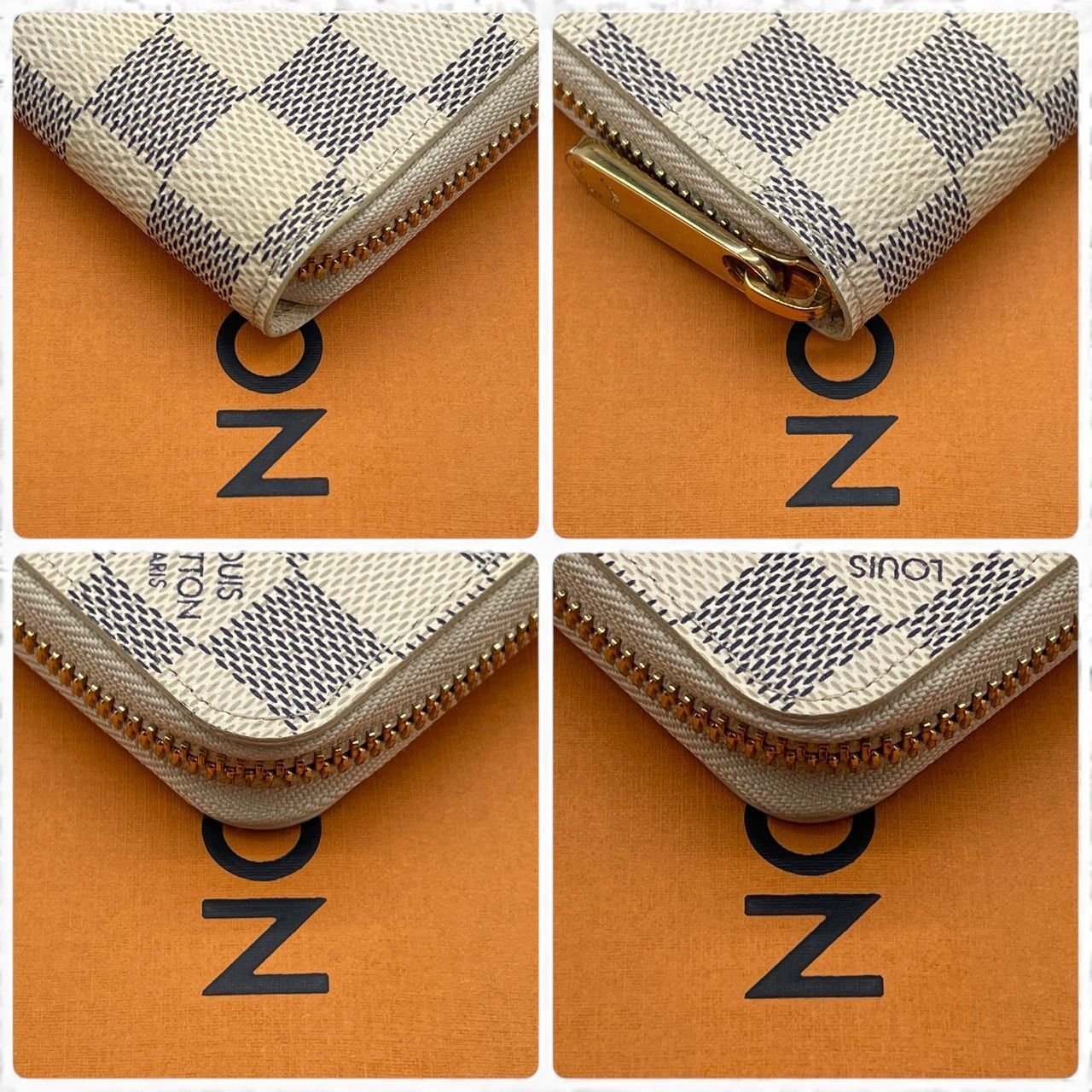 新品未使用】ルイヴィトン Louis Vuitton ダミエ アズール ジッピー 