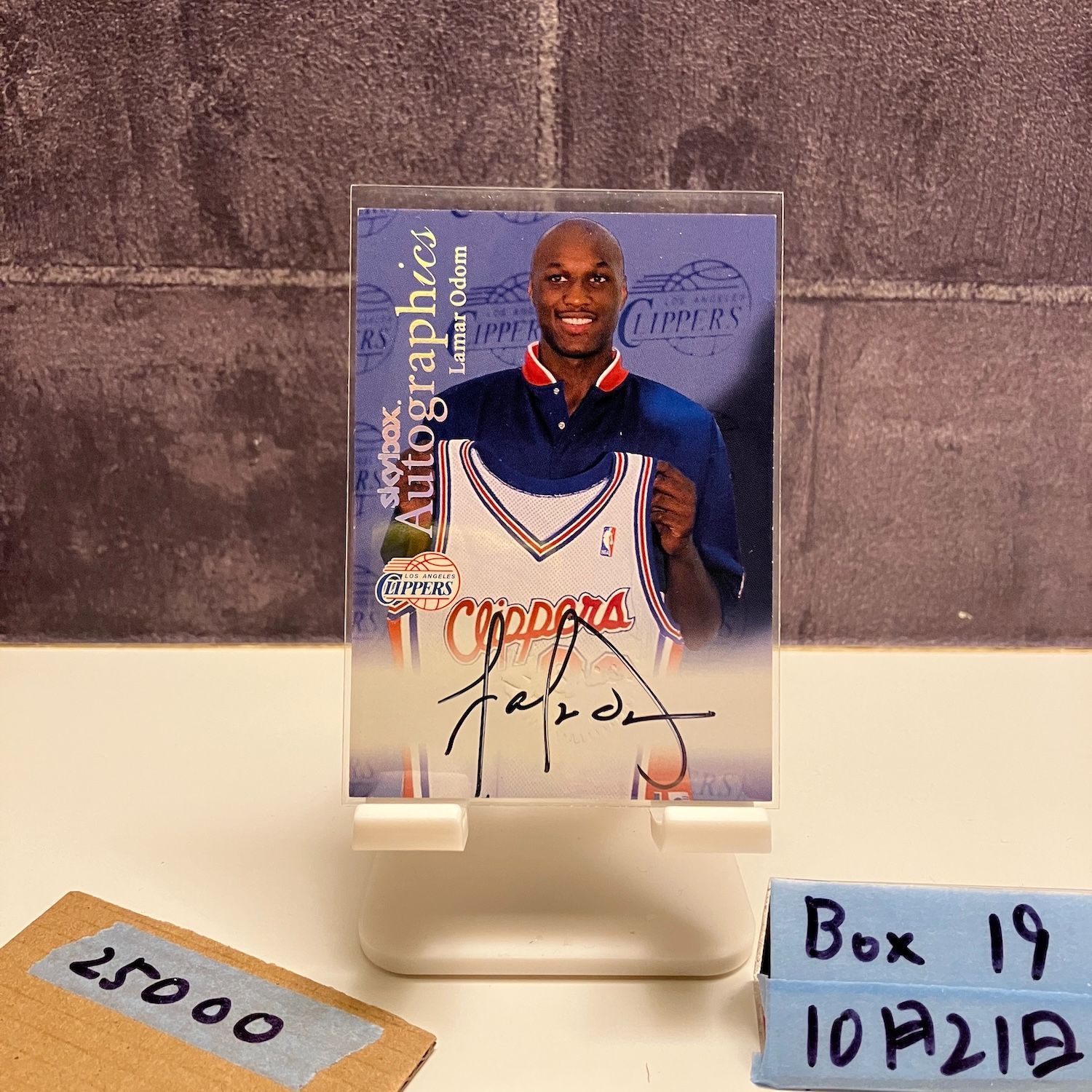 1999 00 SkyBox Lamar Odom 直筆サインカード Los Angeles Clippers カード