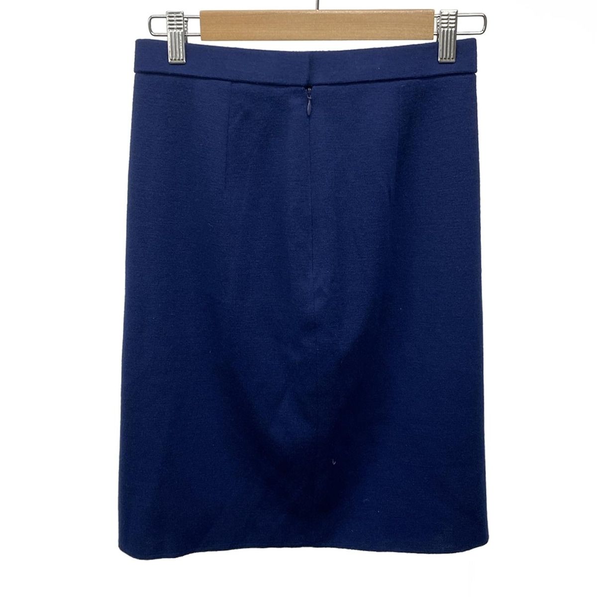 DIOR ChristianDior ディオール クリスチャンディオール スカート サイズL レディース ネイビー ニット ひざ丈