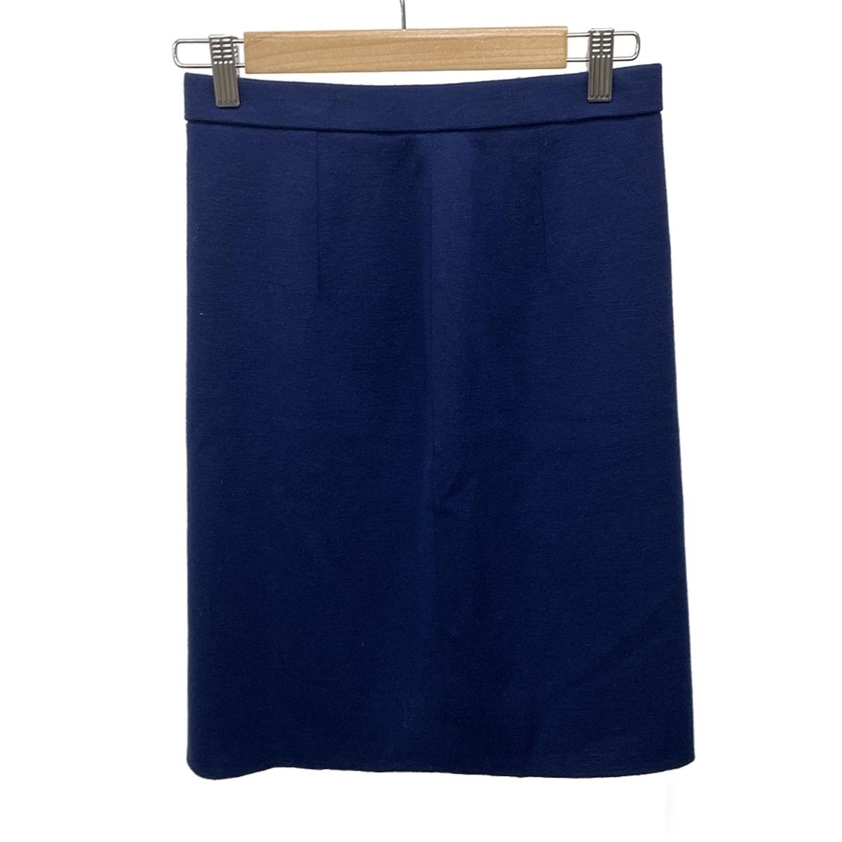 DIOR ChristianDior ディオール クリスチャンディオール スカート サイズL レディース ネイビー ニット ひざ丈