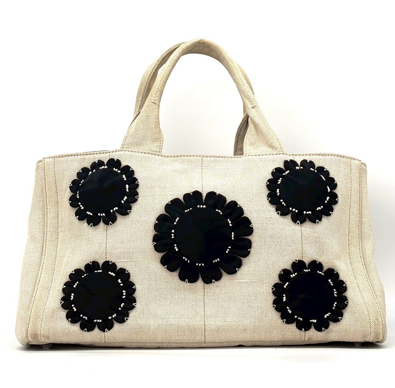 静かに咲く、大人の可愛さ】 PRADA プラダ カナパ ミストリノ トート