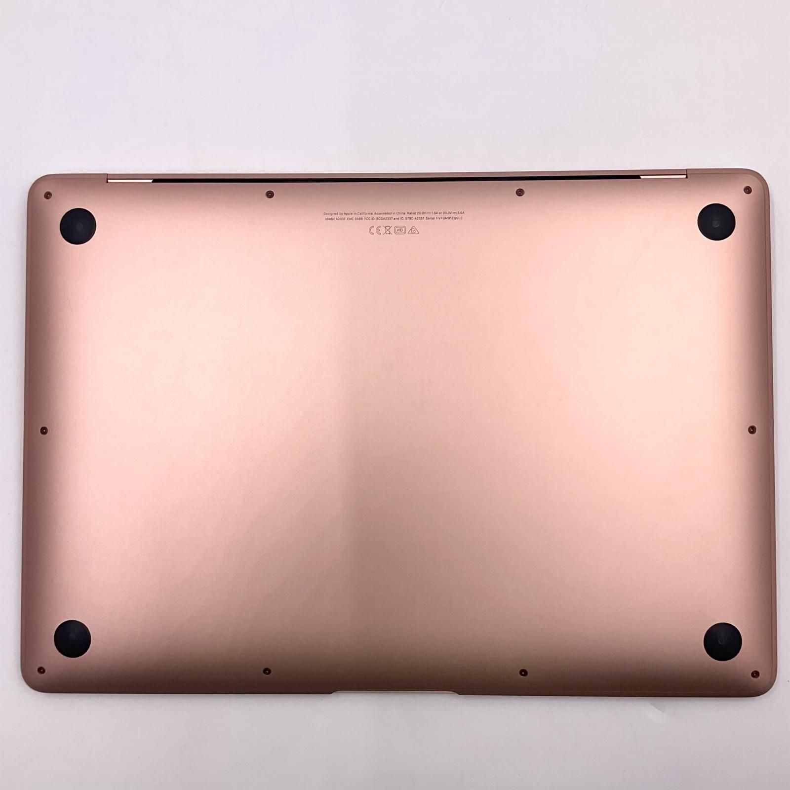 Apple MacBook Air 13インチ 2020 Apple M1 8GB SSD 256GB ゴールド 93