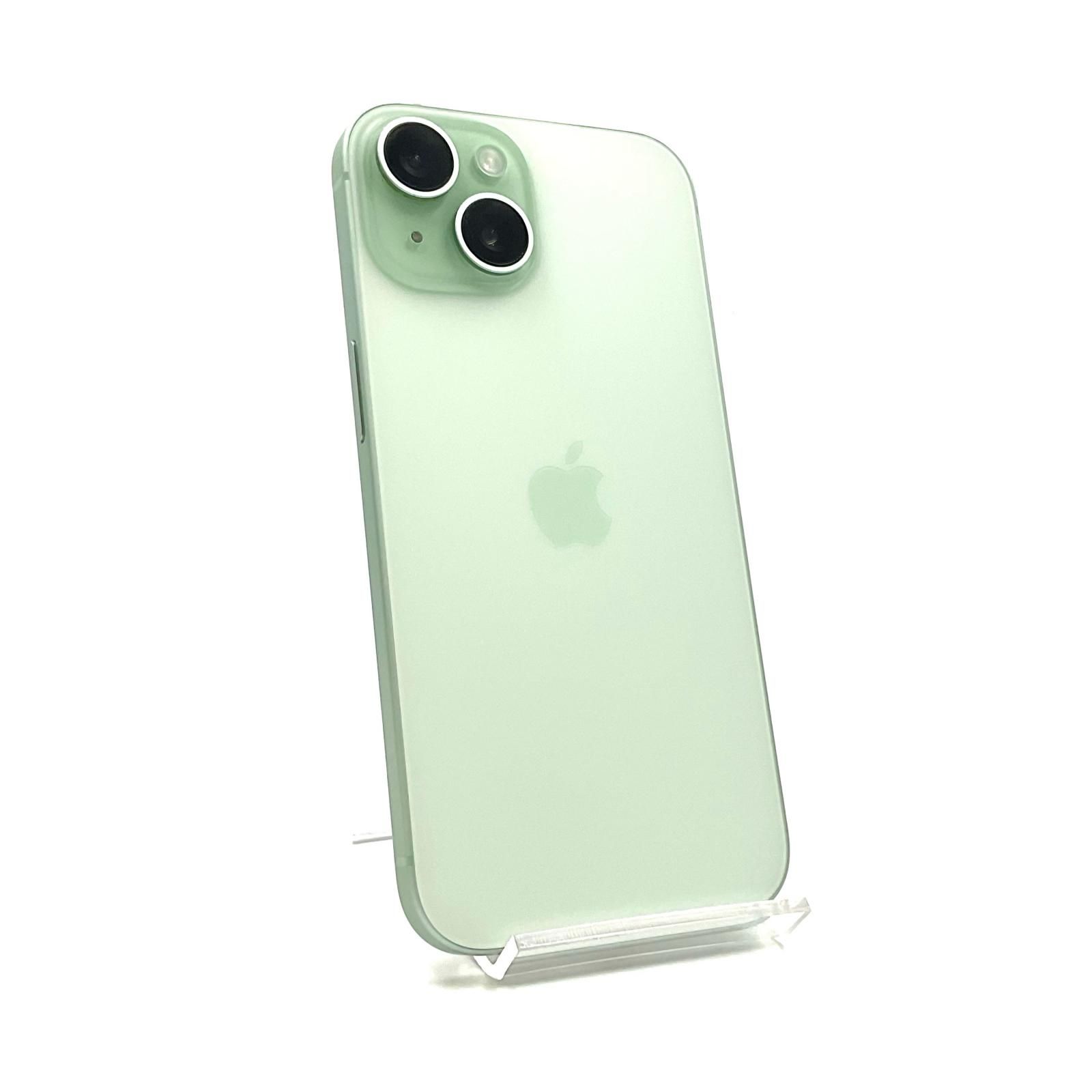 2025，低価 iPhone 15 128GB グリーン SIMフリー 白ロム 美品 動作確認済