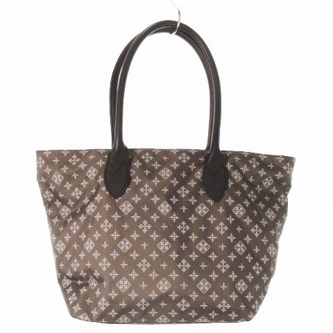 ラシット RUSSET トートバッグ ナイロン レザー 革 ロゴ 総柄 茶