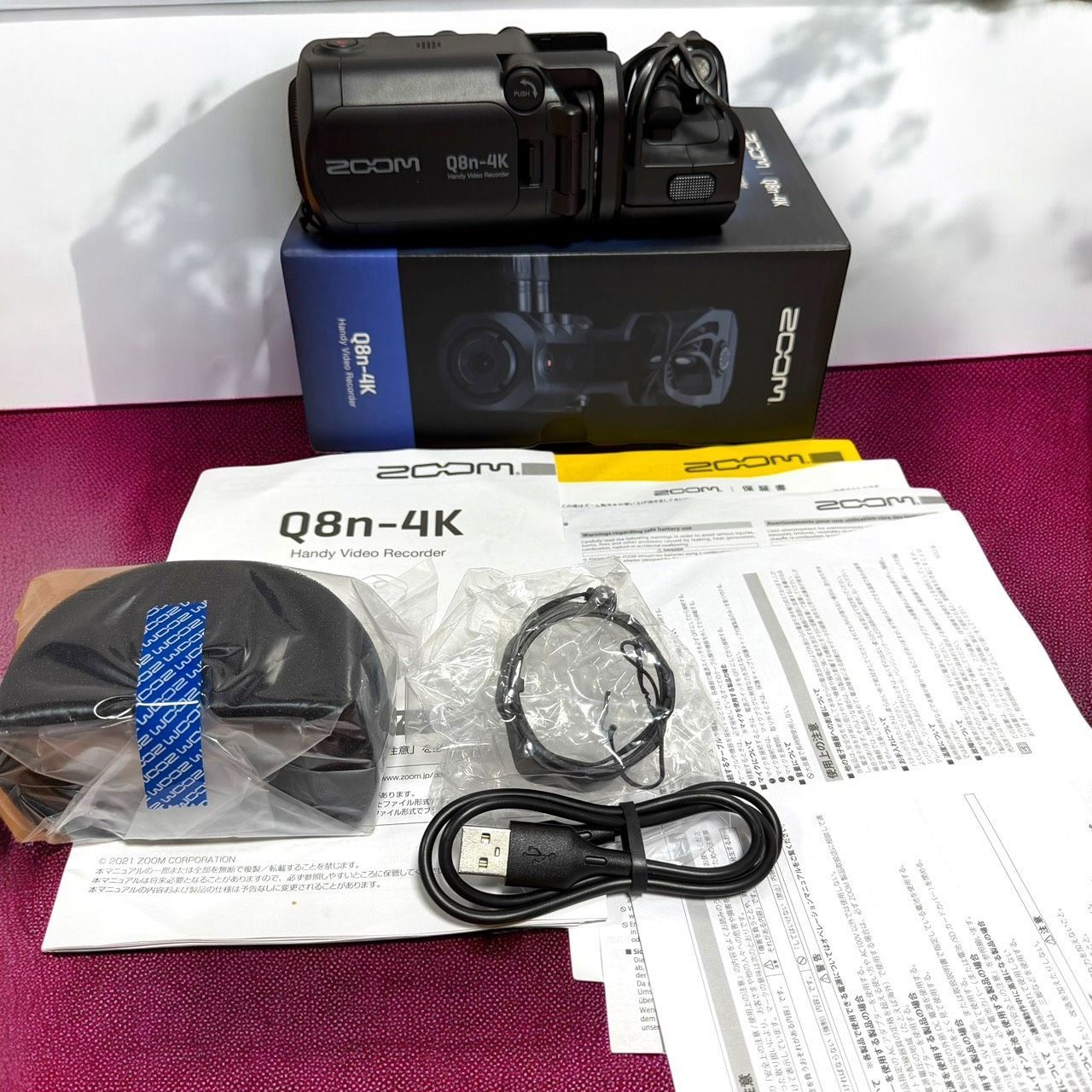 ☆美品 ズーム Q8n-4K 新品バッテリー付 ハンディビデオレコーダー 4K ZOOM（ズーム） ZOOM Q8n-4K ハンディビデオレコーダー｜映像機材の