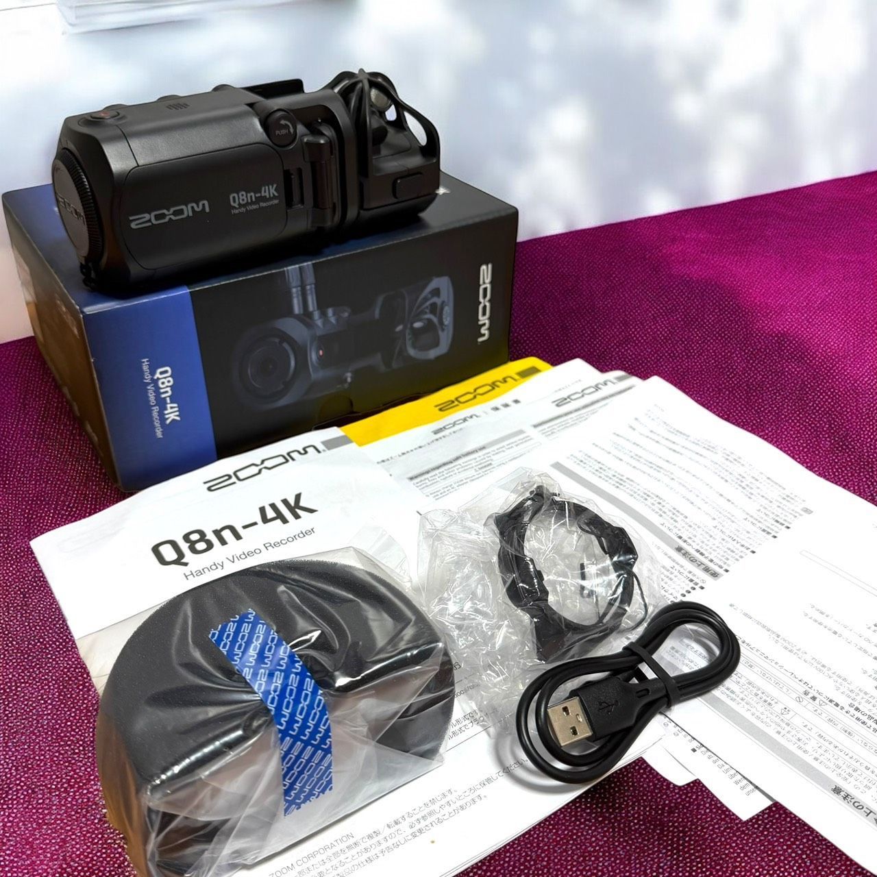 Zoom Q8n-4K ビデオレコーダー ☆送料無料 美品 ZOOM ズーム Q8n-4K ブラック 黒 ハンディビデオ