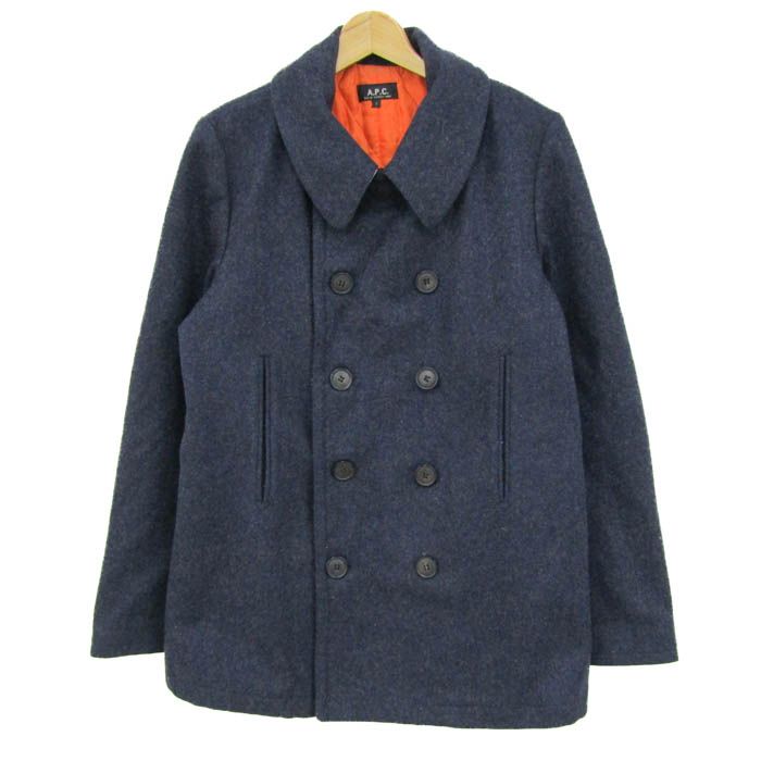 アーペーセー ウールコート ショートコート ジャケット アウター メンズ 1サイズ ネイビー A.P.C. アーペーセー ウールコート ショートコート ジャケット アウター