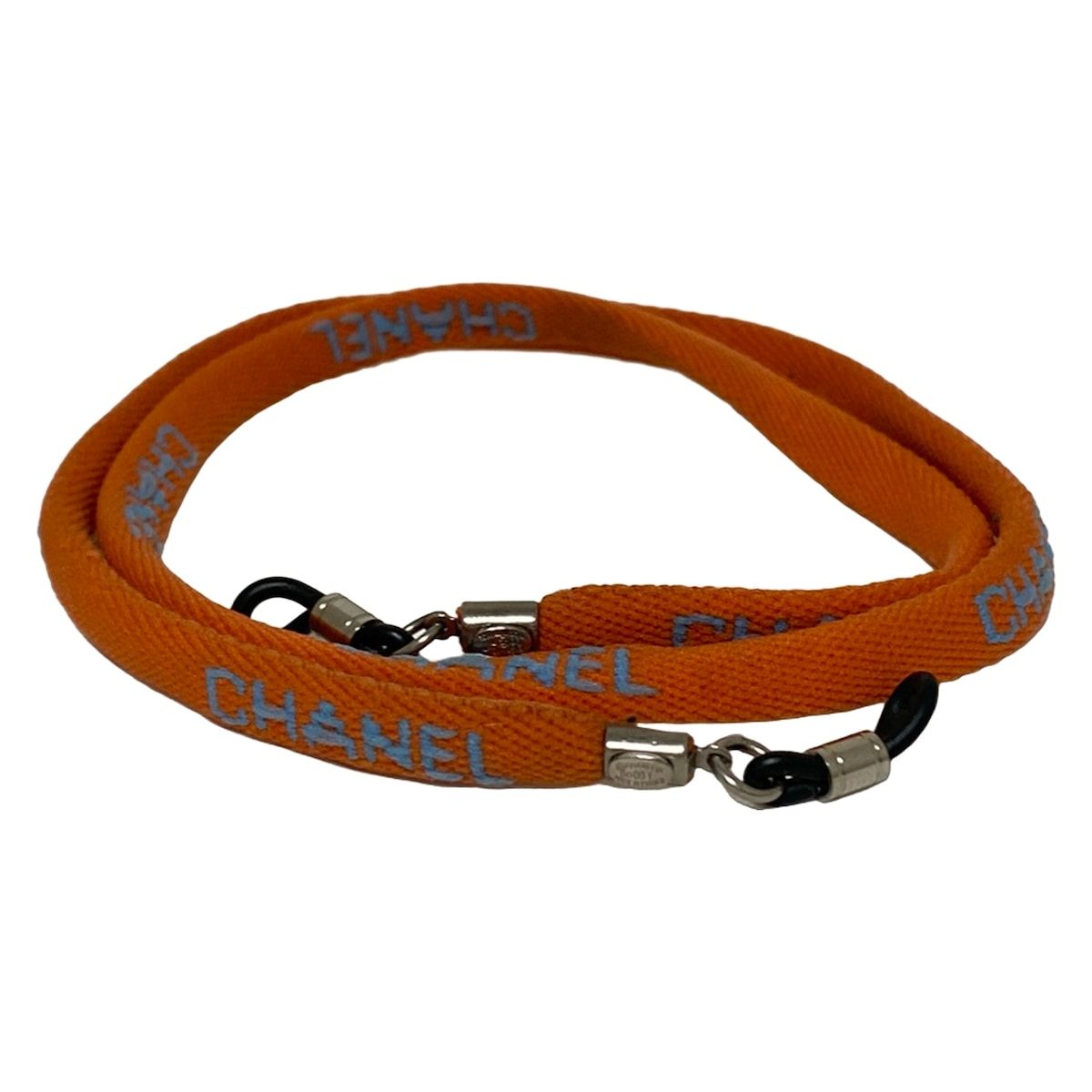 CHANEL(シャネル) ストラップ - オレンジ×ライトブルー メガネ