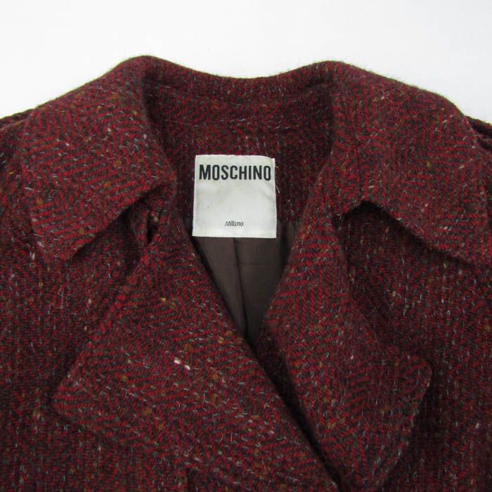 MOSCHINO ツイード　パッチワーク　ジャケット　モスキーノ　イタリア製 MOSCHINO ツイード パッチワーク ジャケット モスキーノ イタリア製