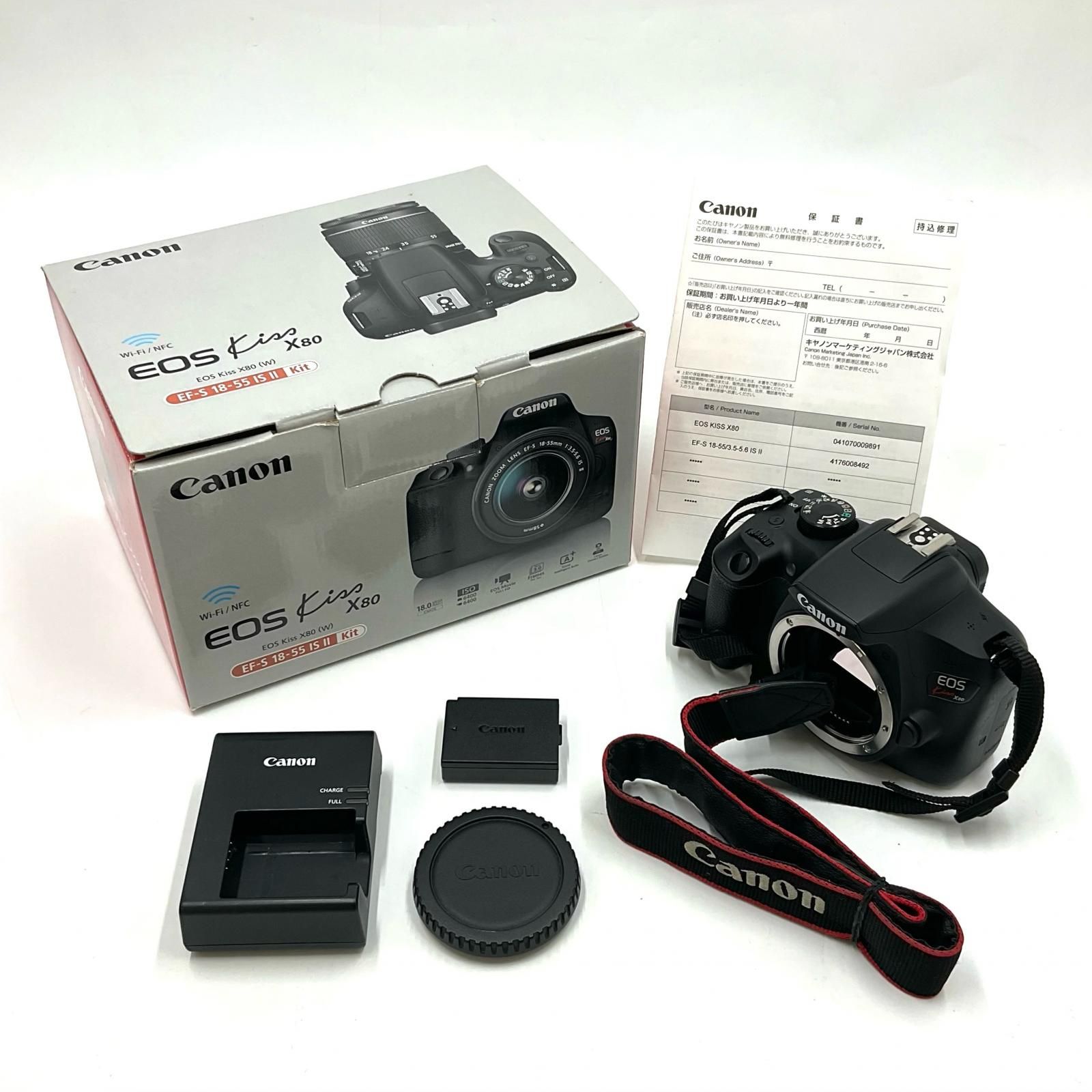 全額返金保証】【最速発送】Canon デジタル一眼 EOS Kiss X80 ボディ