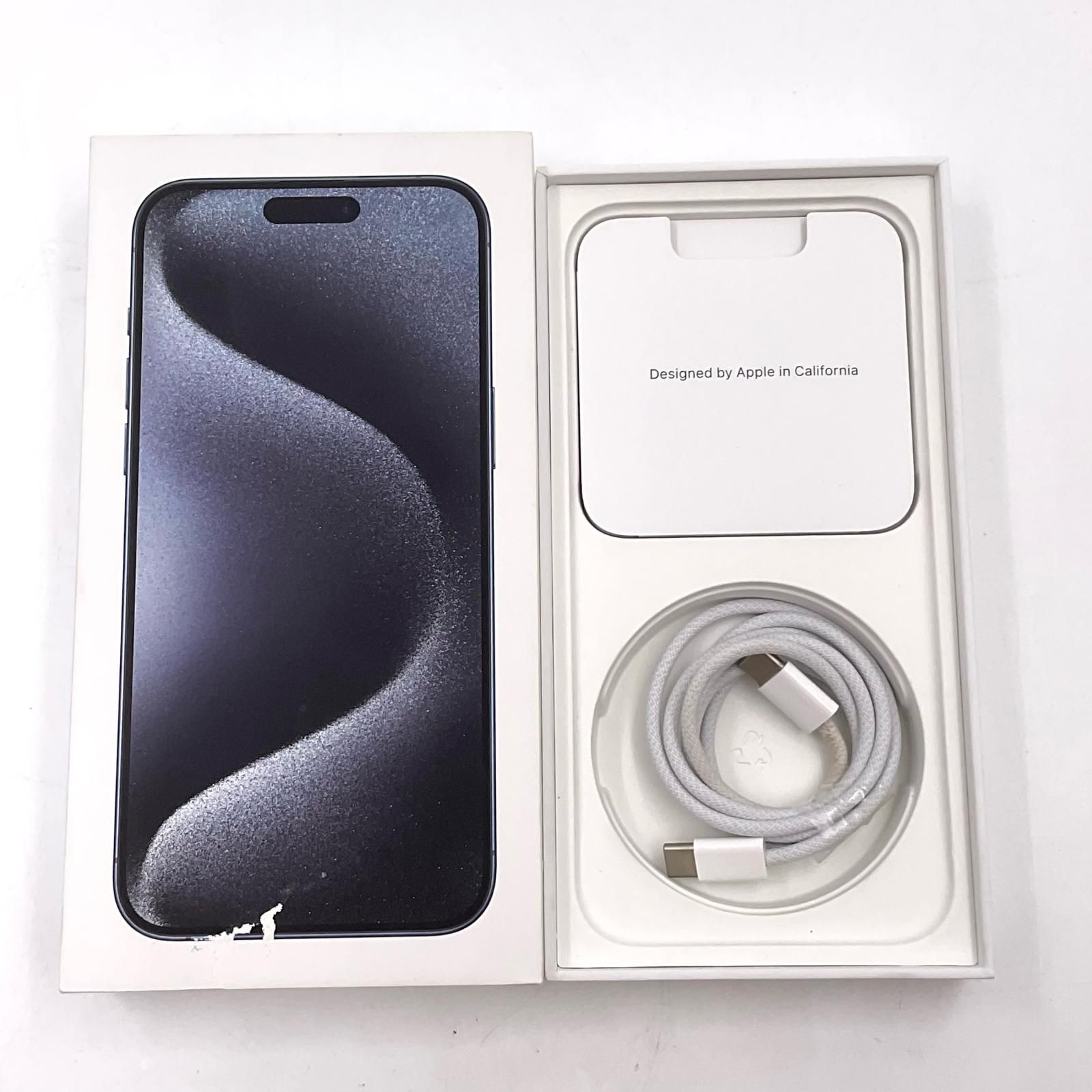 iPhone 15 Pro Max ブルーチタニウム 512GB 美品 Apple iPhone 15Pro maxブルーチタニウム 本体 iPhone 15 Pro 256GB