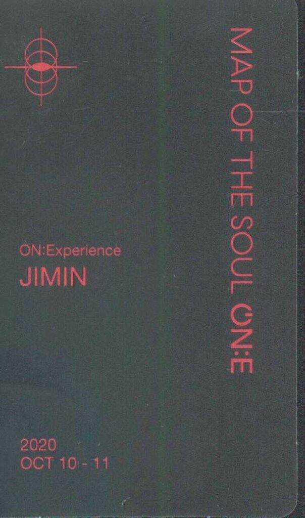 BTS MAP OF THE SOUL ON:E JIMIN トレーディングカード 黒 - メルカリ
