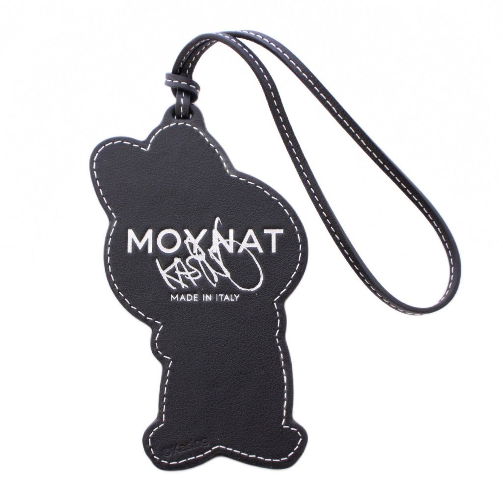 モワナ MOYNAT KasingLung ラブブ キーホルダー チャーム レザー 黒