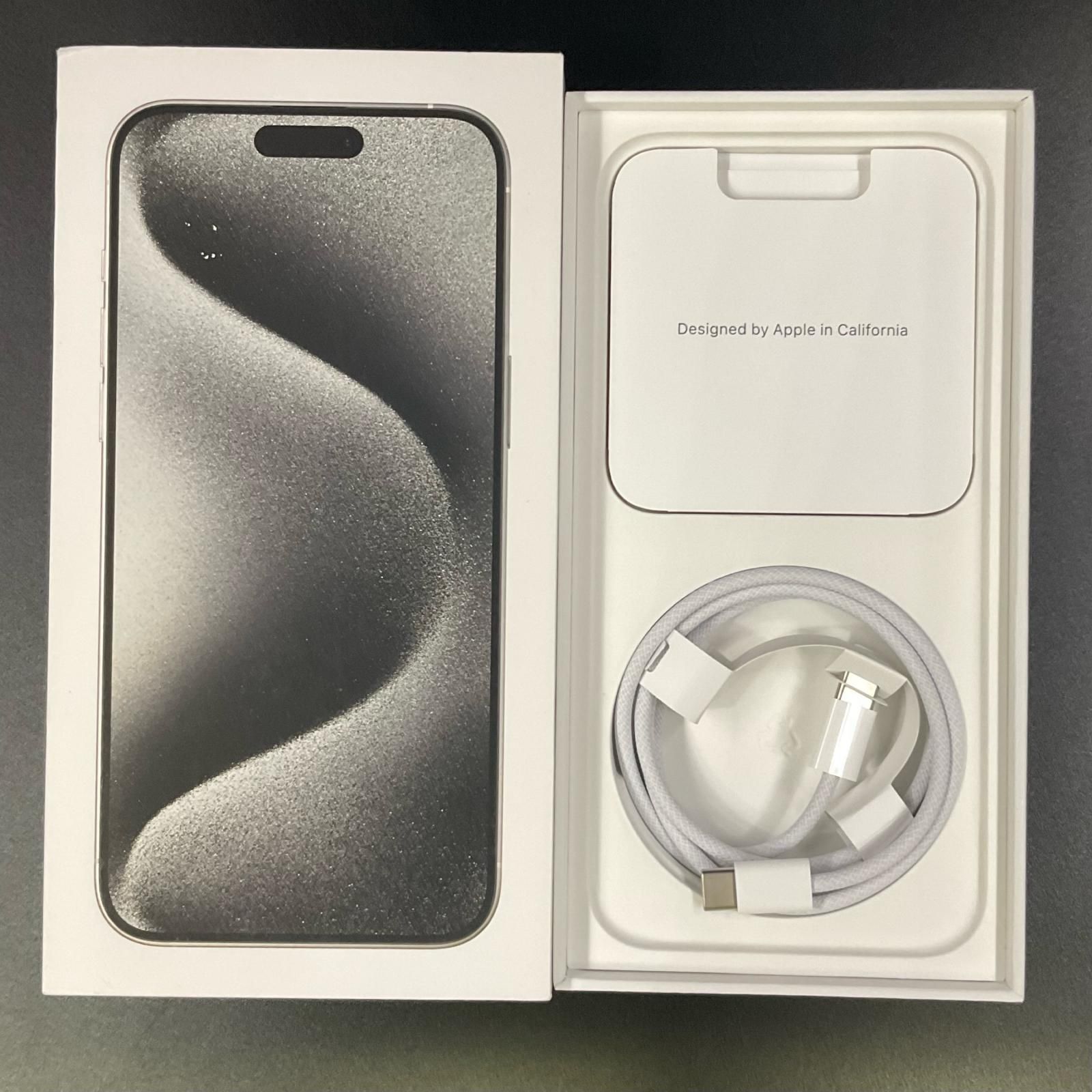 iPhone 15 Pro Max 256GB ホワイト SIMフリー 白ロム 動作確認済 82