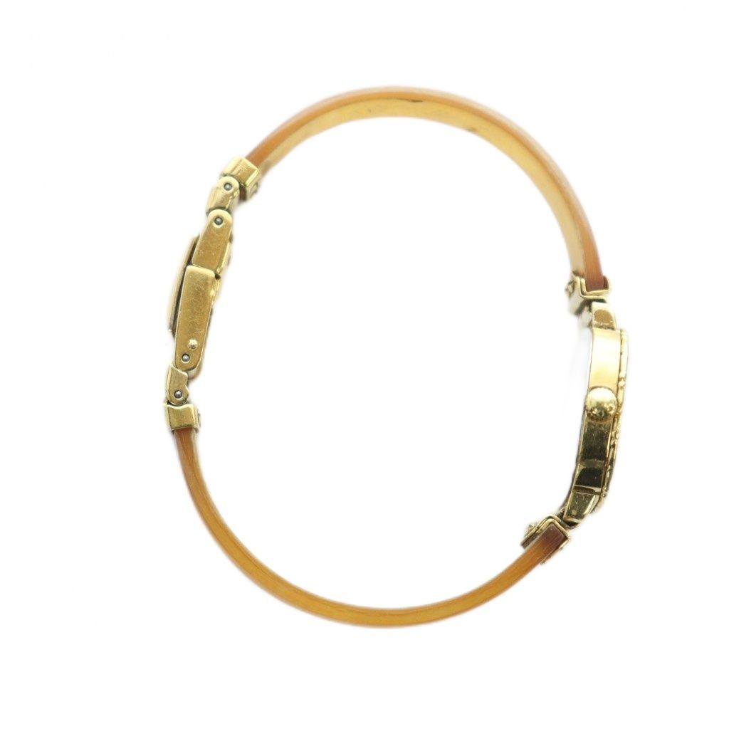 ロンジン LONGINES 腕時計 ウォッチ クォーツ バングル ゴールドカラー