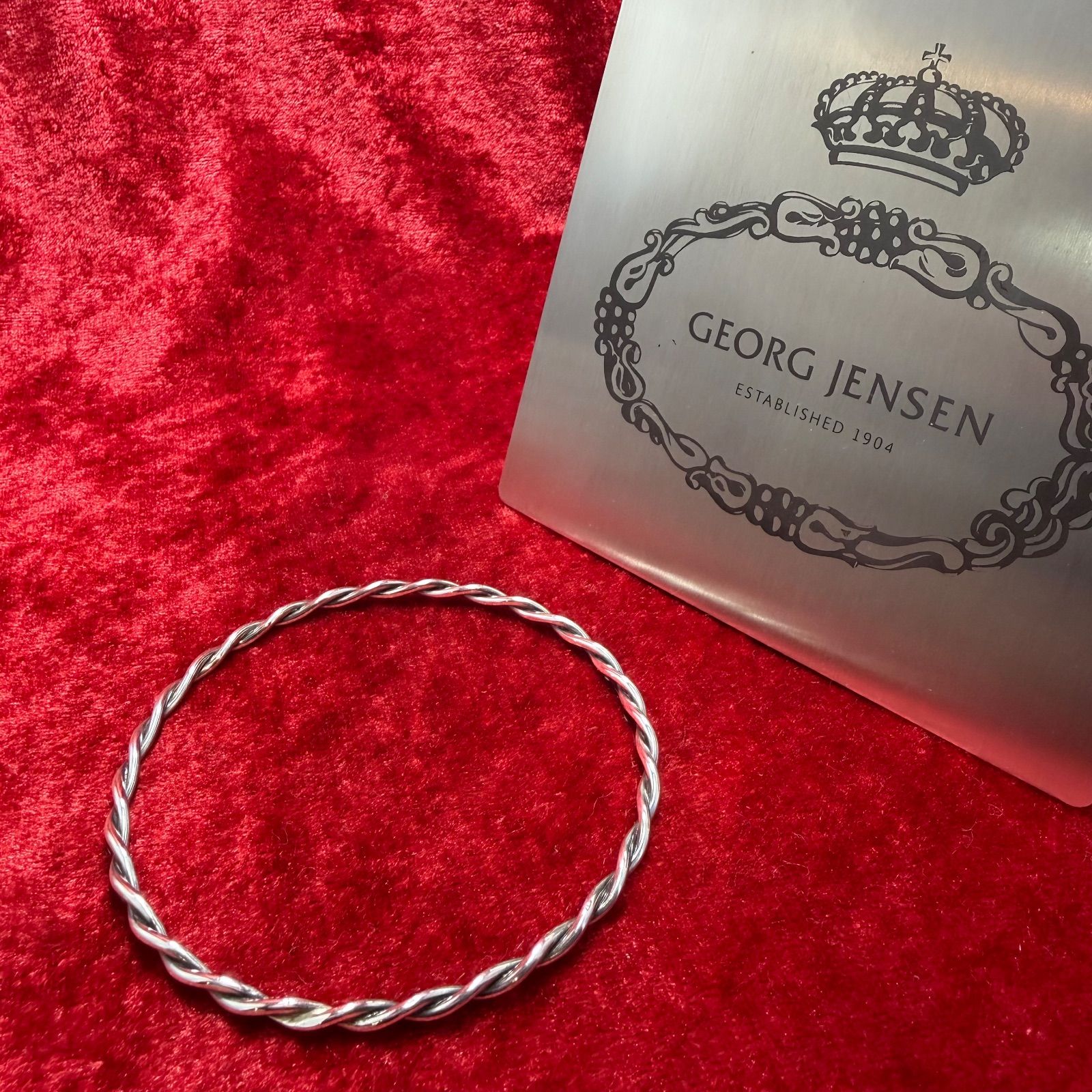 バングル ツイストデザイン♯264 B ジョージジェンセン GEORG JENSEN