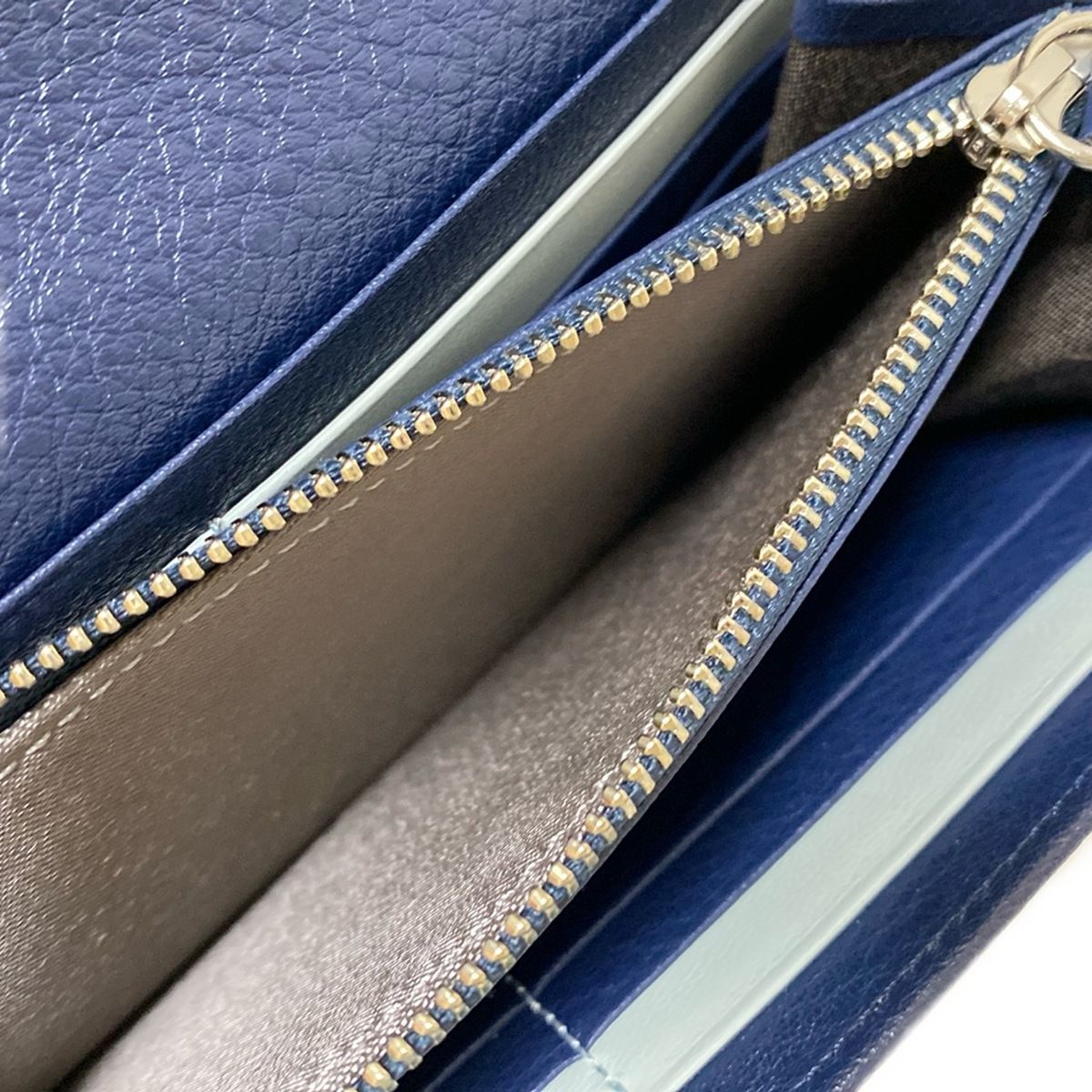  土屋鞄製造所 ツチヤカバンセイゾウショ 長財布 - ネイビー レザー その他 小物