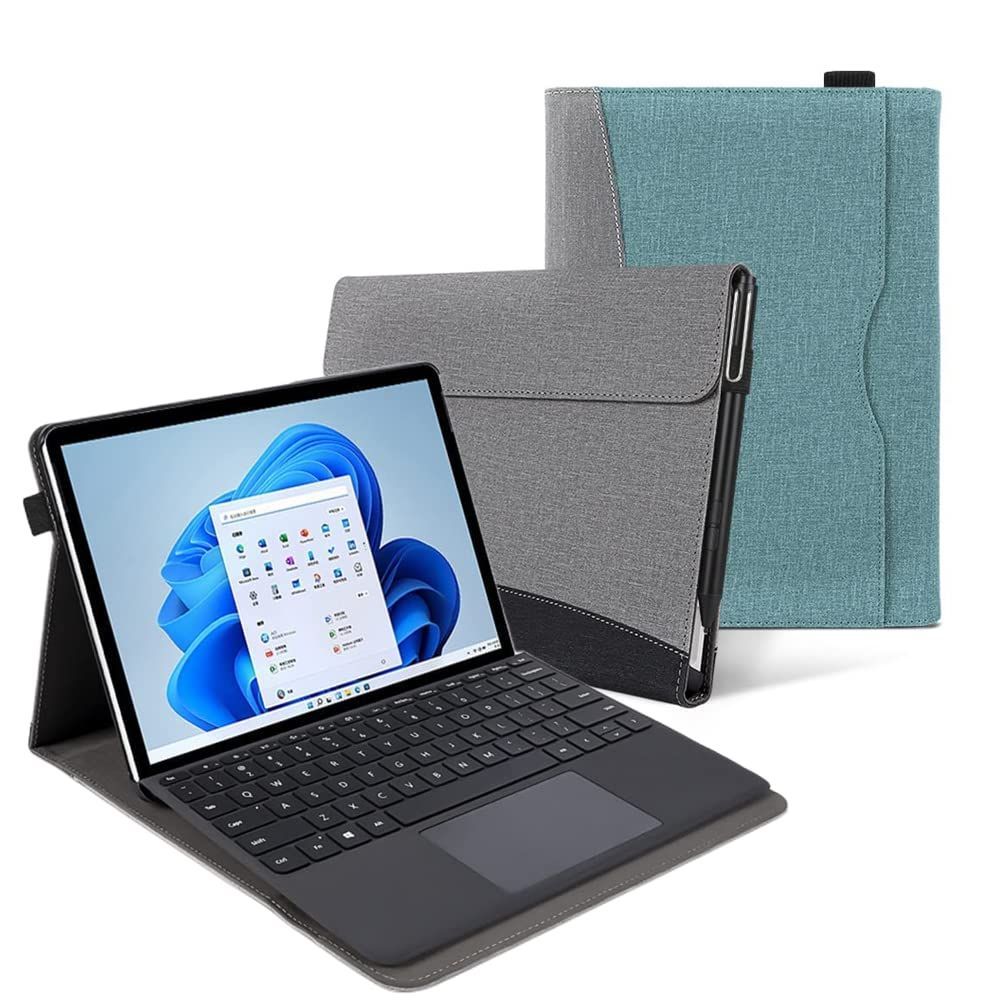 【新着商品】Surface Pro 7+/ Pro 7 /Pro 6 /Pro 5ケース 手帳型 ペンホルダー付き【キーボード付も収納可能】横開き保護カバー スタンド機能付き 多角度調整可能 軽量 薄型 キーボードと互換性あり Surface Pro 0 New, Lot buy