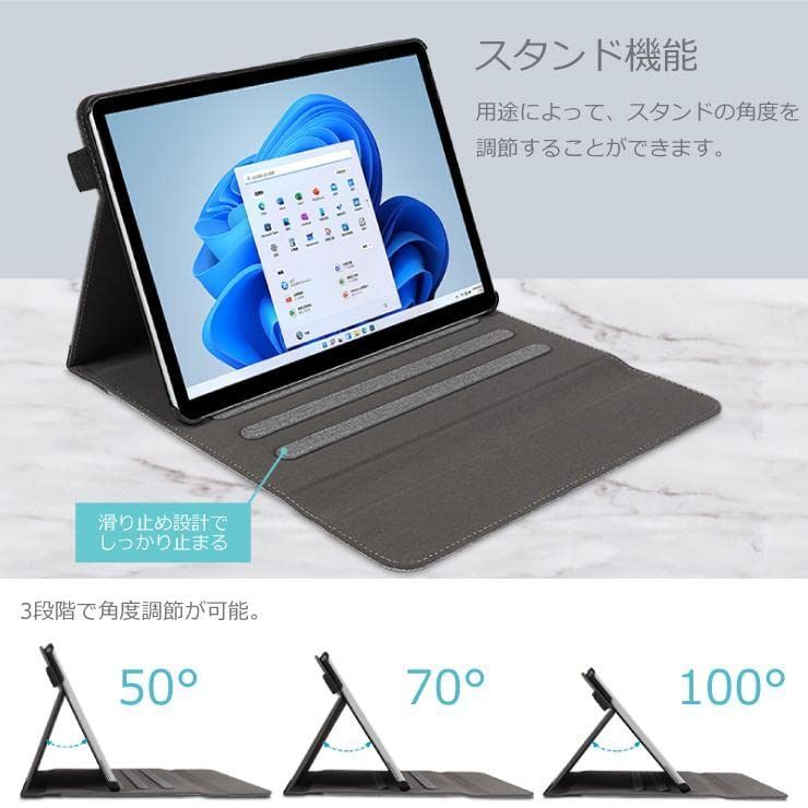 【新着商品】Surface Pro 7+/ Pro 7 /Pro 6 /Pro 5ケース 手帳型 ペンホルダー付き【キーボード付も収納可能】横開き保護カバー スタンド機能付き 多角度調整可能 軽量 薄型 キーボードと互換性あり Surface Pro 0 New, Lot buy