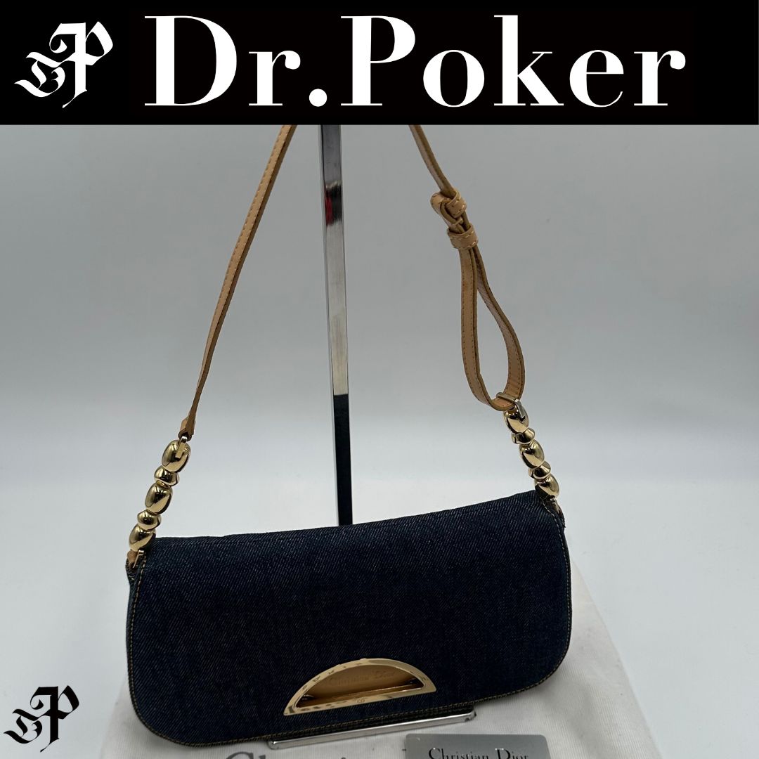 美品】Dior マリスパール デニム ハンドバッグ - メルカリ