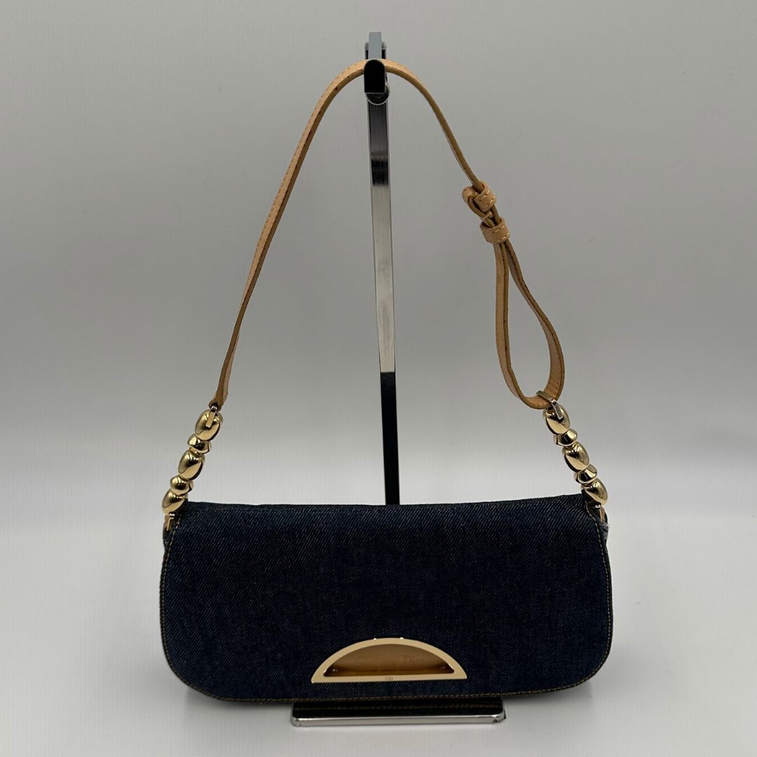 美品】Dior マリスパール デニム ハンドバッグ - メルカリ
