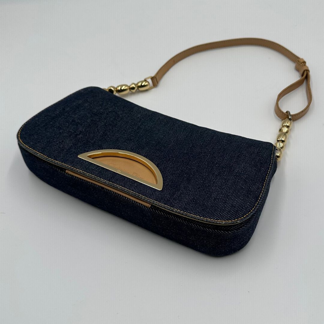 美品】Dior マリスパール デニム ハンドバッグ - メルカリ