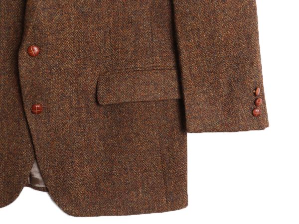 90s カナダ製 ハリスツイード テーラード ジャケット メンズ L 程