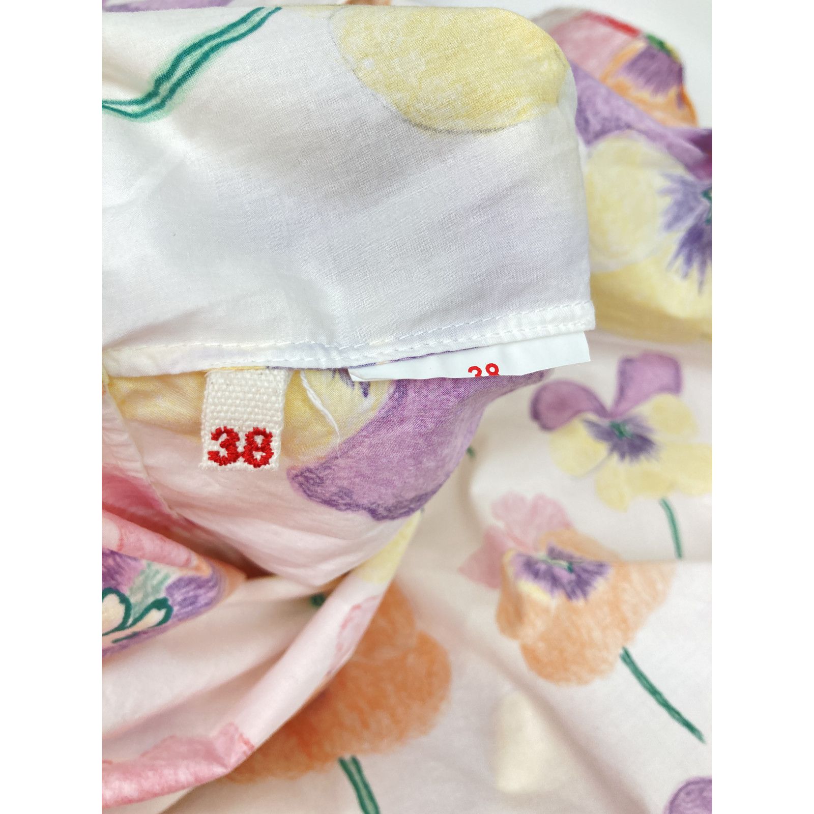 MARNI マルニ ﾎﾜｲﾄ 花柄 ﾉｰｽﾘｰﾌﾞﾜﾝﾋﾟｰｽ 38 - メルカリ